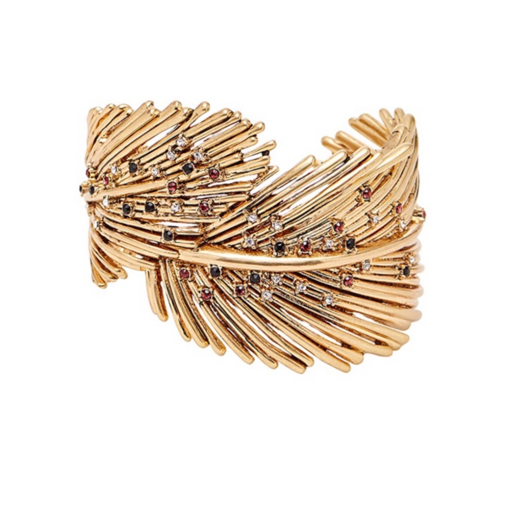 INDIA HICKS NWT Wild Feather Cuff - Picture 1 of 4
